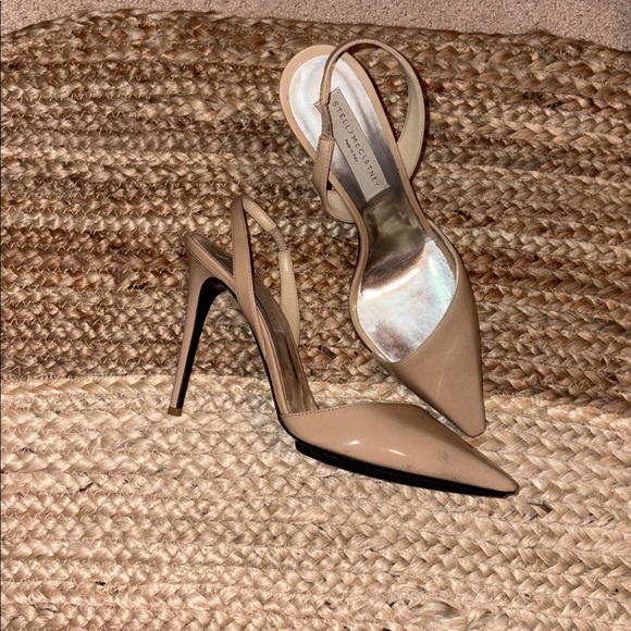 Stella McCartney Beige Slingback Heels - Picture 2 of 6